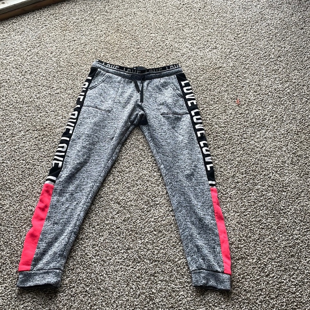 Grey love sweatpants